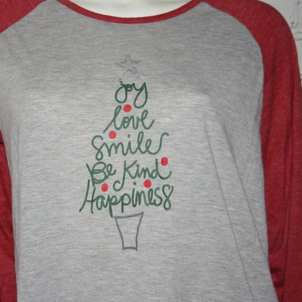 🎅🔴 Christmas Pajama Top · ED · Size L 🔴🎅